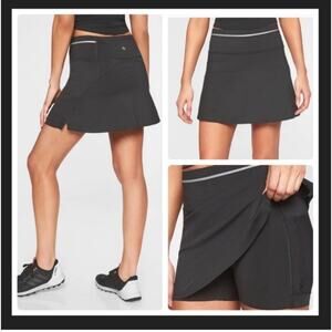 Athleta Skort Womens Size Mediium High Rise Sonic tennis Skirt Black M